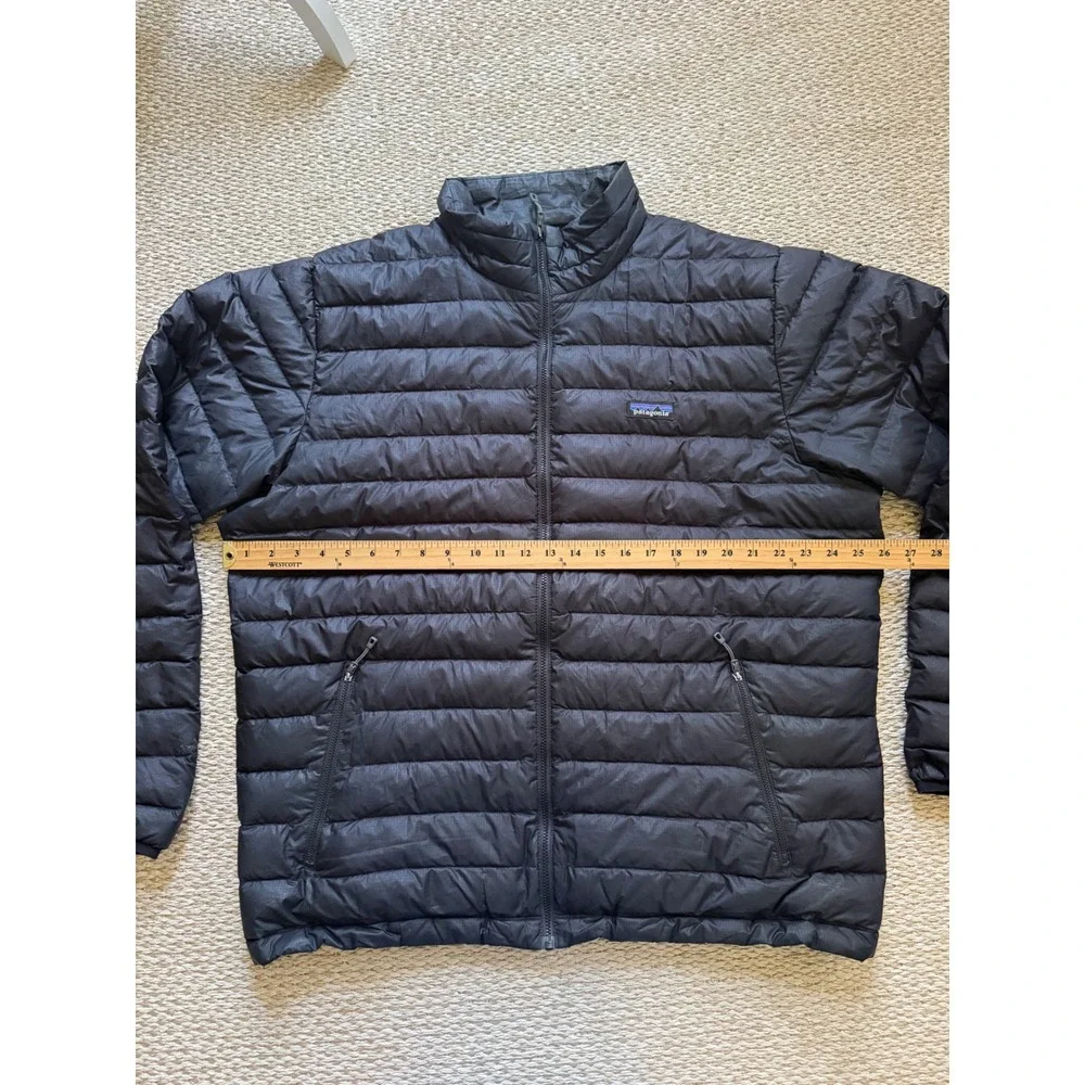 Patagonia Mens Down Sweater Jacket Black Puffer Full Zip 84674 XXL - Picture 8 of 8